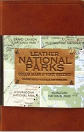 Leather National Parks Color Maps and Visit Record