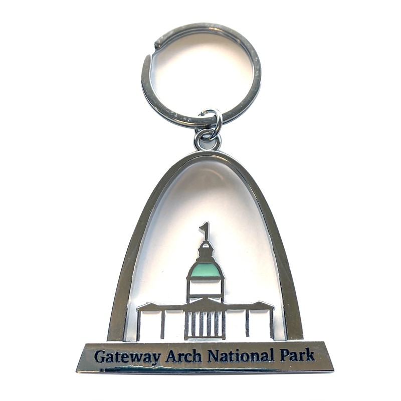 St. Louis Gateway Arch Keychain Lucite