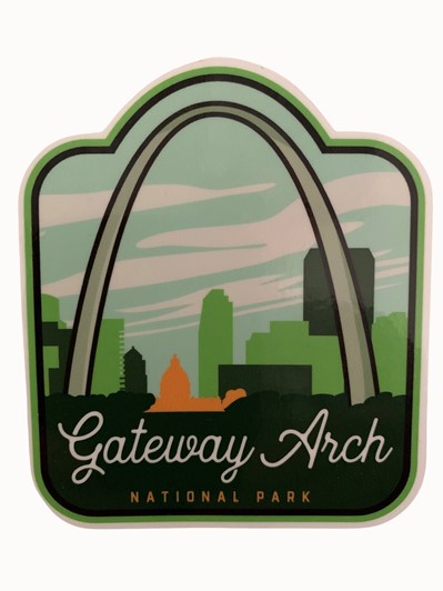 Gateway Arch Cutout Sticker 29852