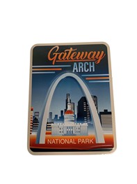 N/A USA America The Gateway Arch St. Louis Keychain Unique Creativity  Tourism Souvenir Gift Heart-Shaped Stainless Steel Crystal Chain